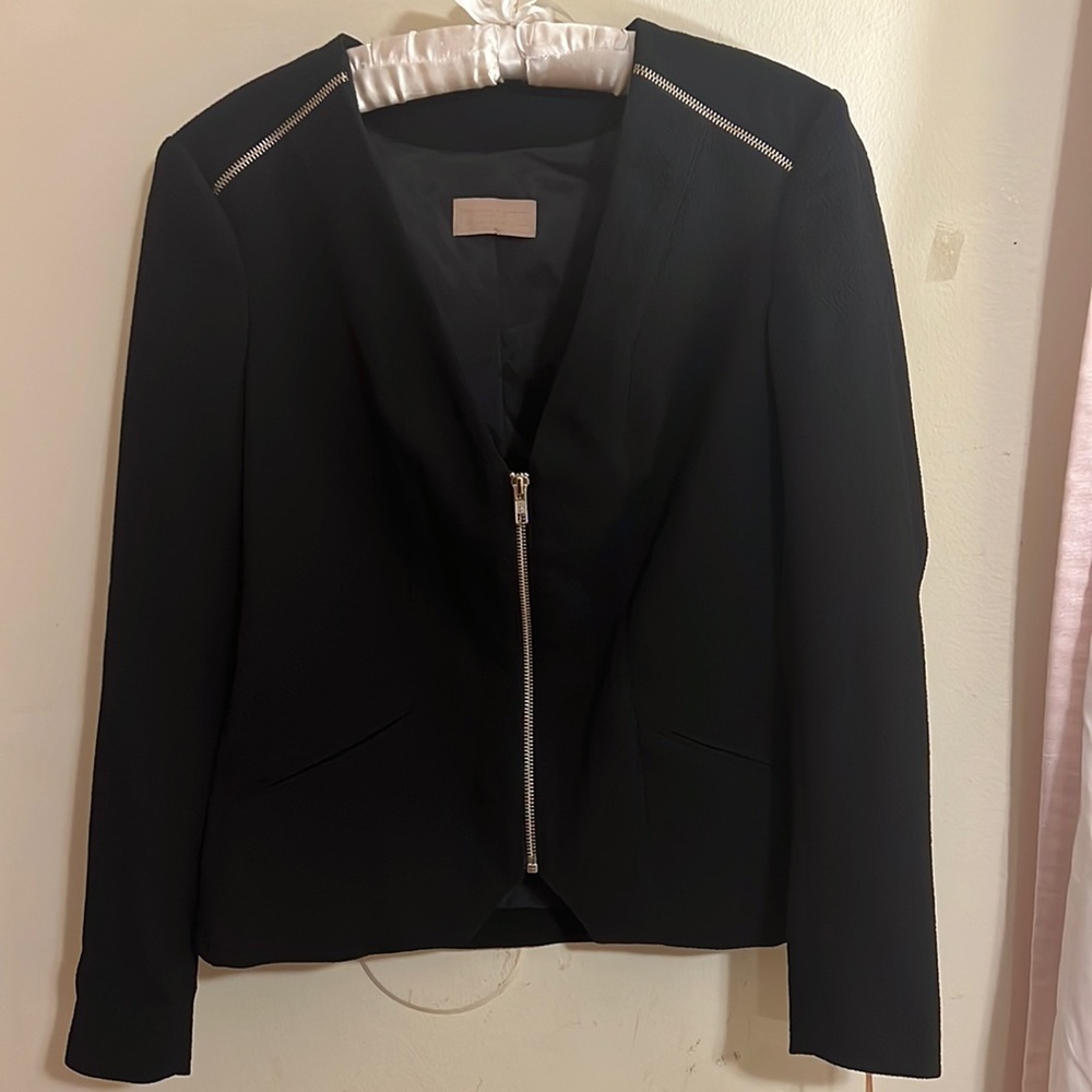 NWT Curete womens front zip blazer